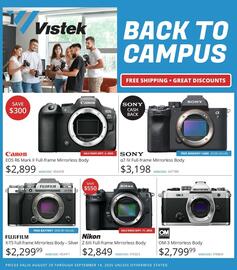 Vistek flyer Page 1