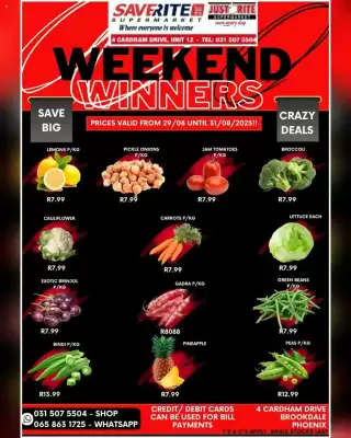 Saverite catalogue (valid until 31-08)