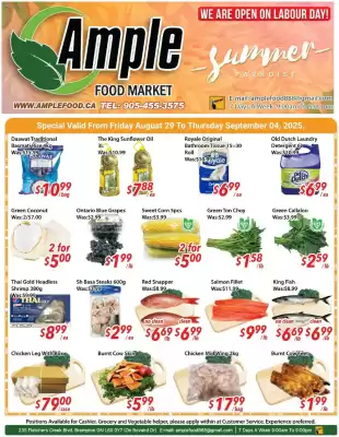 Ample Food Market flyer (valid until 5-09)
