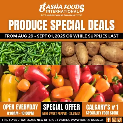 Basha Foods flyer (valid until 4-09)