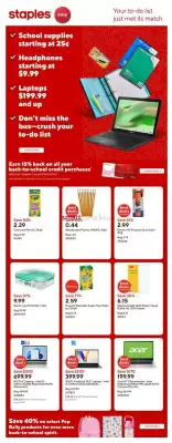 Staples flyer