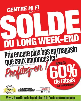 Centre Hi-Fi flyer (valid until 4-09)