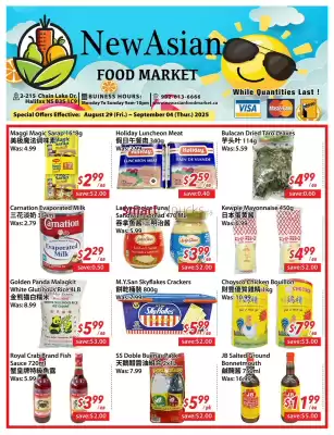 New Asian Food Market flyer (valid until 4-09)