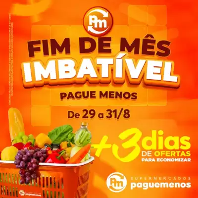 Catálogo Supermercados Pague Menos (válido até 31-08)