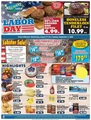 Sullivan's Foods Weekly Ad (valid until 2-09)