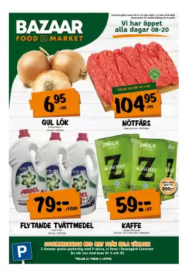 Bazaar Food market reklamblad (giltig till och med 31-08)