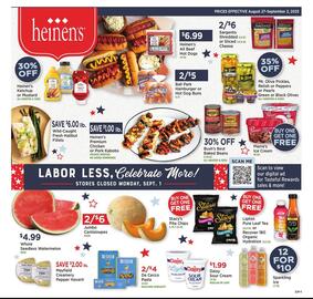 Heinen's Weekly Ad week 35 Page 1