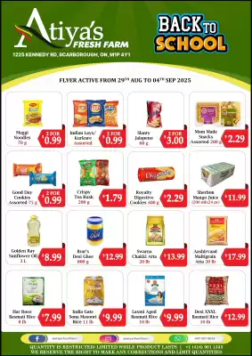 Atiya's Fresh Farm flyer (valid until 4-09)