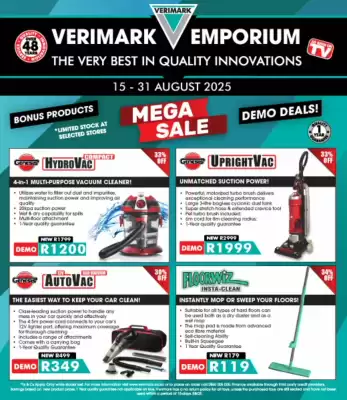 Verimark catalogue (valid until 31-08)