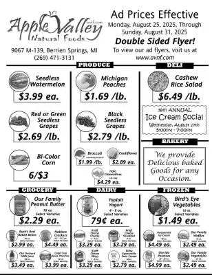 Apple Valley Natural Foods Weekly Ad (valid until 31-08)