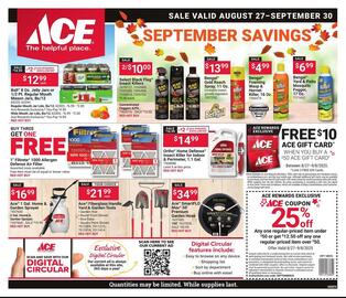 Ace Hardware Weekly Ad Page 1