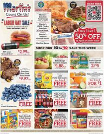 Martin's Super Markets Weekly Ad week 36 Page 1