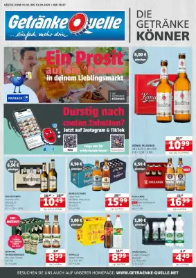 Getränke Quelle Prospekt (gültig bis 13-09)