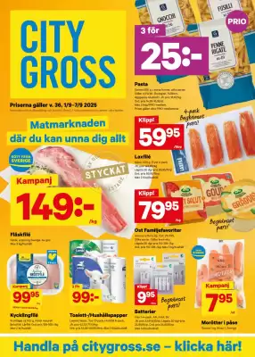 City Gross reklamblad (giltig till och med 7-09)