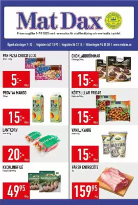 Matdax reklamblad (giltig till och med 7-09)