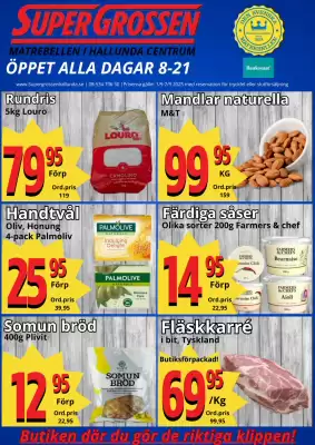 Supergrossen reklamblad (giltig till och med 7-09)