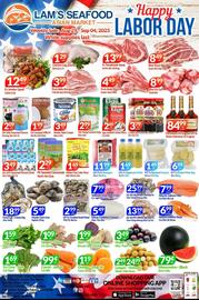 Lam’s Seafood Market Weekly Ad week 35 Page 1