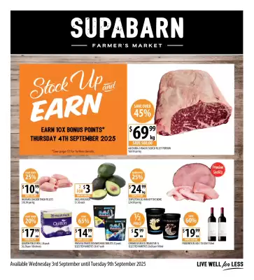 Supabarn catalogue (valid until 9-09)