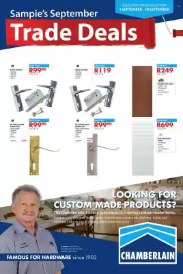 Chamberlain catalogue (valid until 30-09)