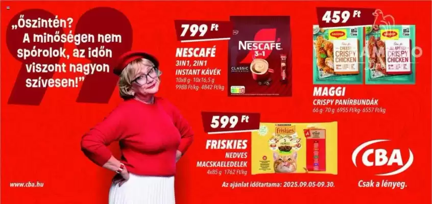 CBA akciós újság (érvényes eddig: 30-09)