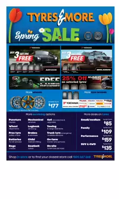 Tyres & More catalogue (valid until 31-10)