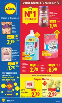 Folleto Lidl (válido hasta el 14-09)