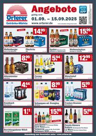 Orterer Getränkemarkt Prospekt Seite 1