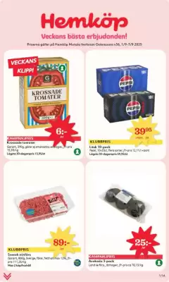 Hemköp reklamblad (giltig till och med 7-09)