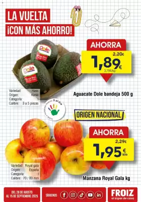 Folleto FROIZ (válido hasta el 7-09)