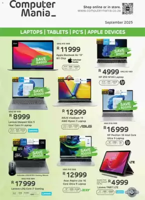 Computer Mania catalogue (valid until 30-09)