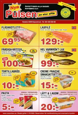 Nya Pulsen reklamblad (giltig till och med 7-09)