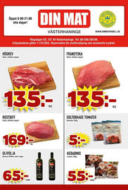 Din Mat reklamblad vecka 36 Sida 1