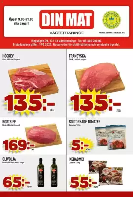 Din Mat reklamblad (giltig till och med 7-09)