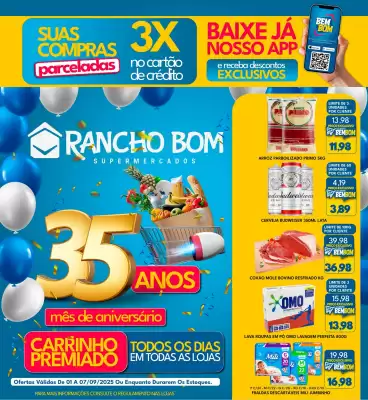 catálogo Rancho Bom Supermercados (válido até 7-09)