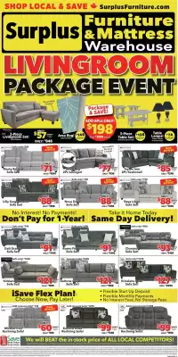 Surplus Furniture flyer (valid until 8-09)