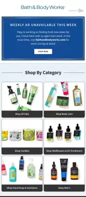 Bath & Body Works weekly ad (valid until 2-09)