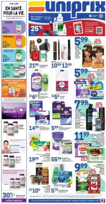 Uniprix flyer (valid until 11-09)