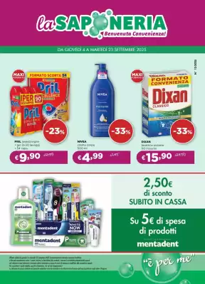 volantino La Saponeria (valido fino al 23-09)