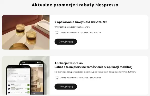 Nespresso gazetka (ważność do 30-09)