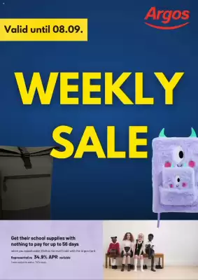 Argos catalogue (valid until 9-09)