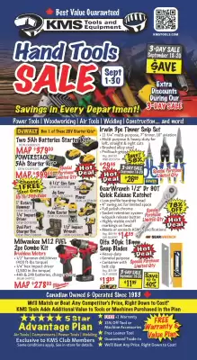 KMS Tools flyer (valid until 15-09)