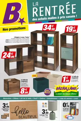 Catalogue Bazarland (valable jusqu'au 14-09)