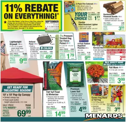 Menards weekly ad