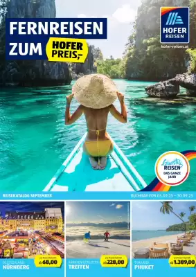 Hofer Reisen Flugblatt (gültig bis 1-10)