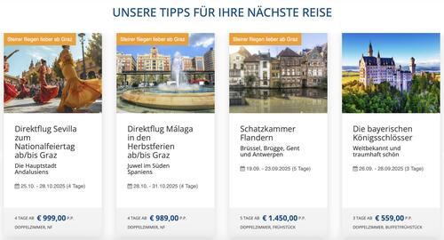 Gruber Reisen Flugblatt Seite 1