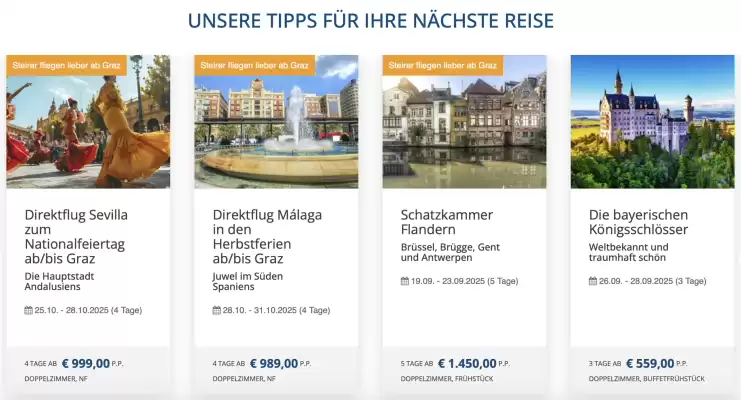Gruber Reisen Flugblatt (gültig bis 16-09)