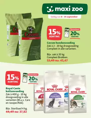 Maxi Zoo folder (geldig t/m 14-09)