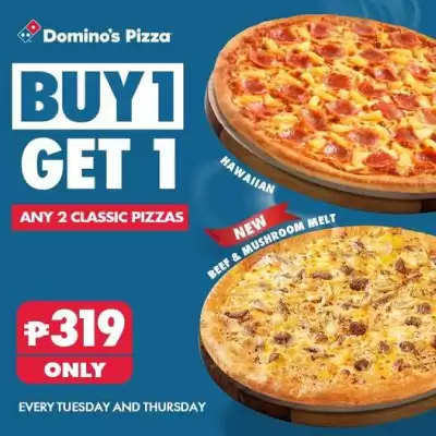 Domino's Pizza flyer (valid until 9-09)