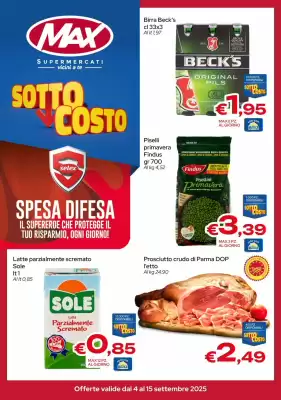 Volantino MAX Supermercati (valido fino al 15-09)