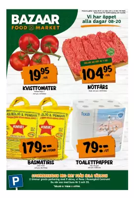 Bazaar Food market reklamblad (giltig till och med 7-09)